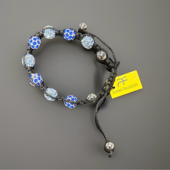 Jewelry - Blue and Silver Beaded Bracelet